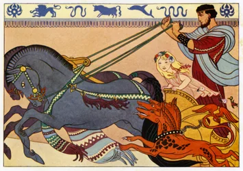 Plutón, Proserpina y Cerbero